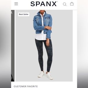 Spanx look at me now camo leggings size S